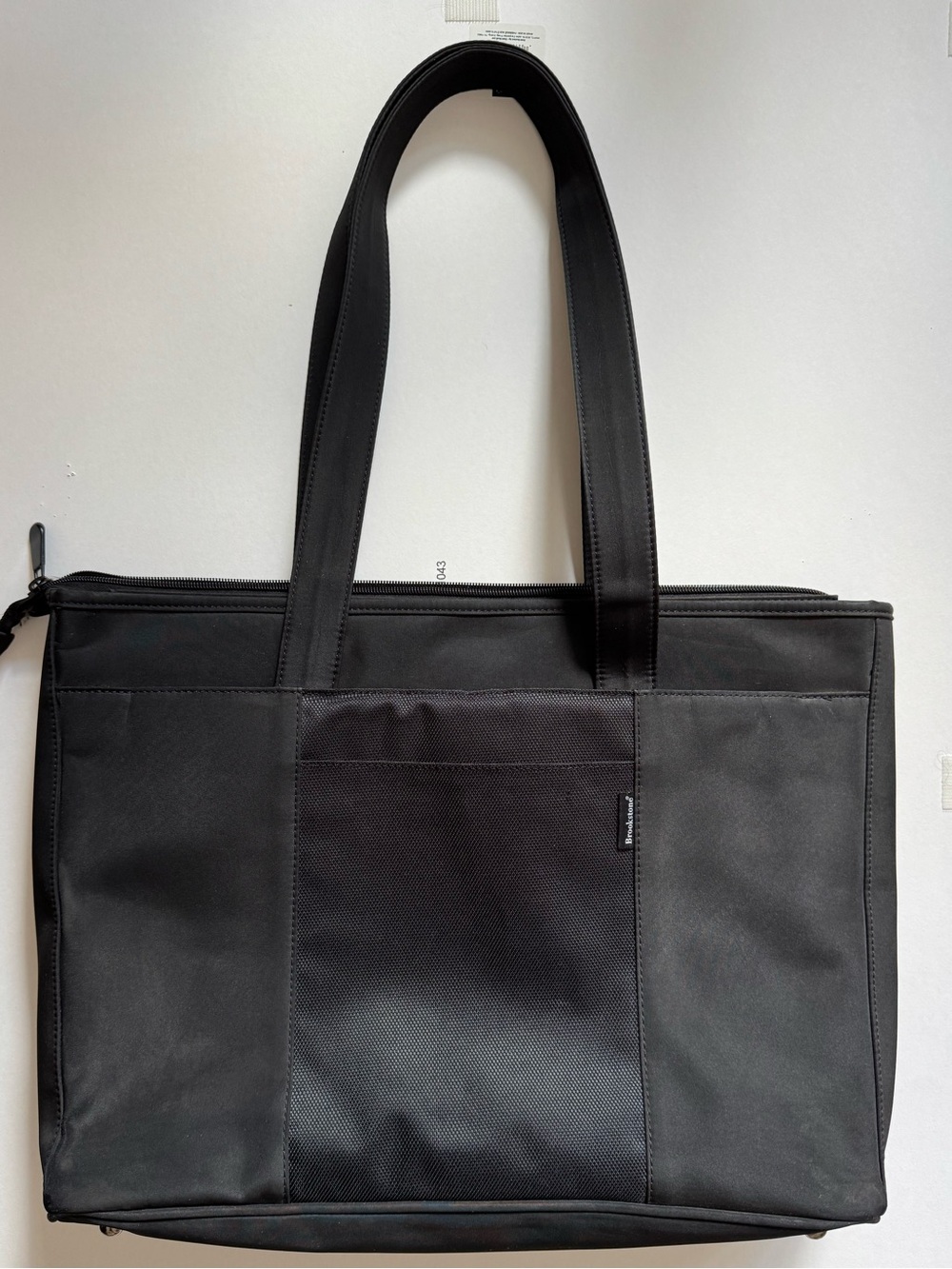 Brookstone Black Nylon Tote Bag